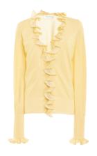 Moda Operandi Victoria Beckham Frill V-neck Cardigan