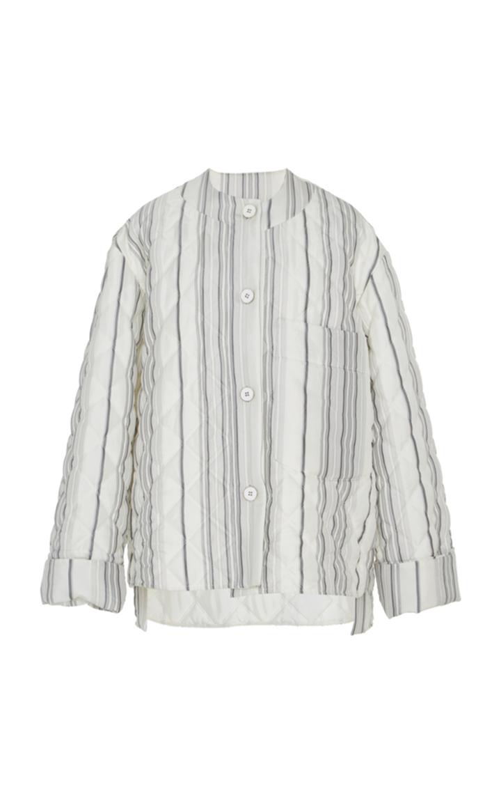 Jil Sander Golf Quilted Stripe Jacket