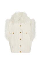 Moda Operandi Michael Kors Collection Shearling-lined Denim Vest