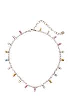 Dannijo Nepture Rainbow Brass And Crystal Necklace