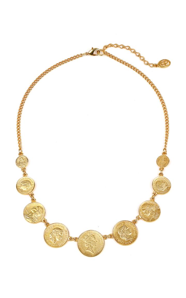 Moda Operandi Ben-amun Gold-plated Coin Necklace