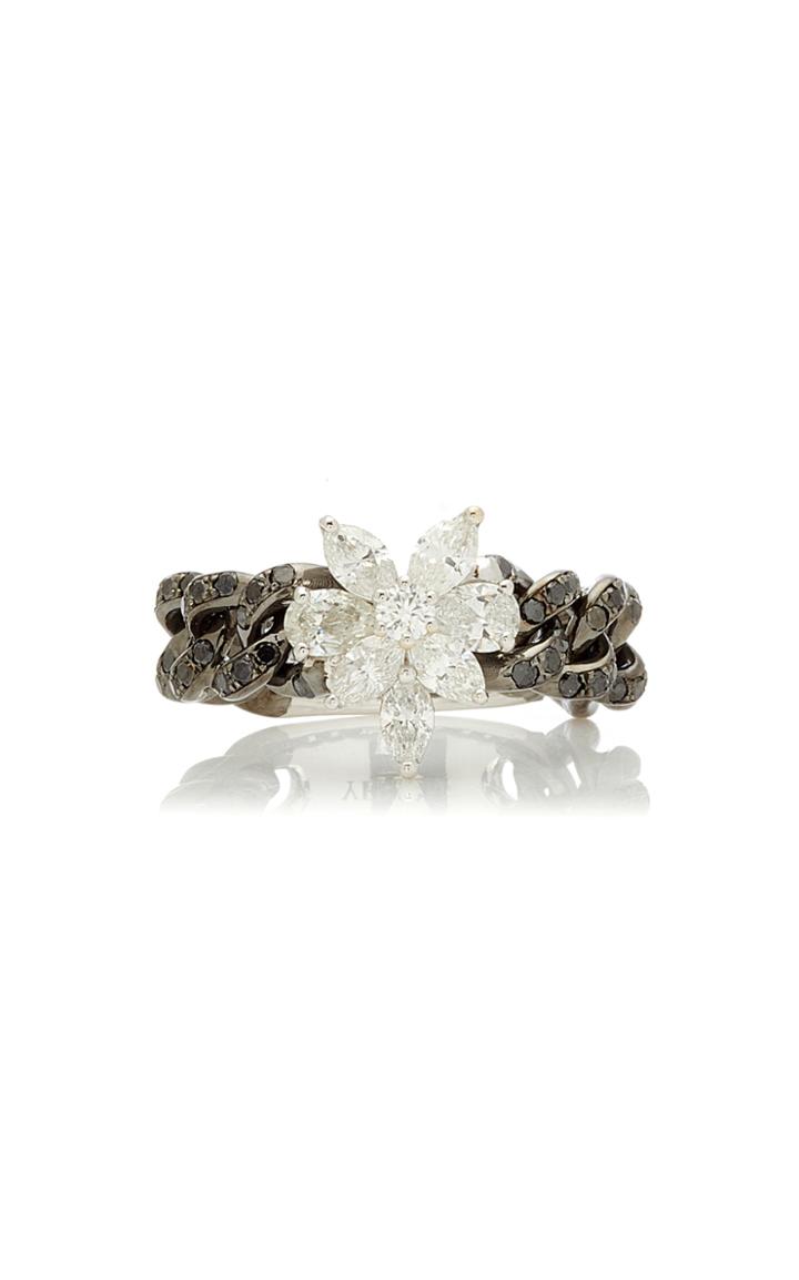 Moda Operandi Yeprem 18k Blackened & 18k White Gold Black Strada Ring Size: 6.5