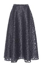 Co A-line Peplum Jacquard Skirt