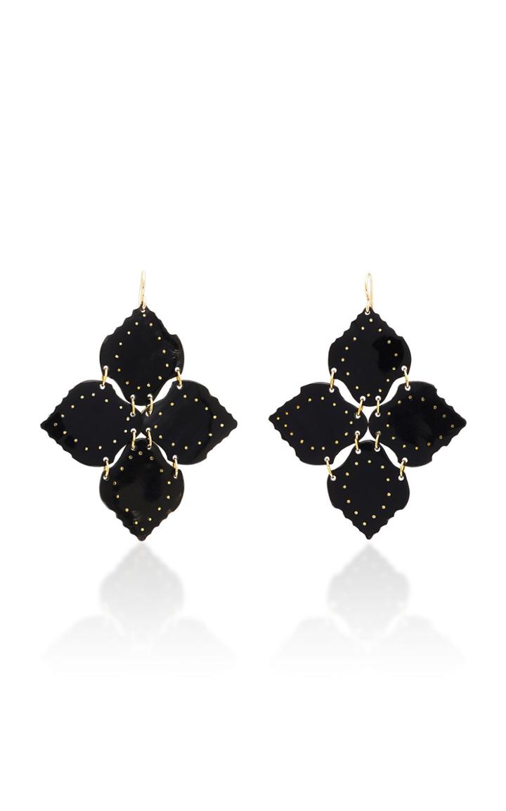 Ashley Pittman Angalia Dark Horn Earring