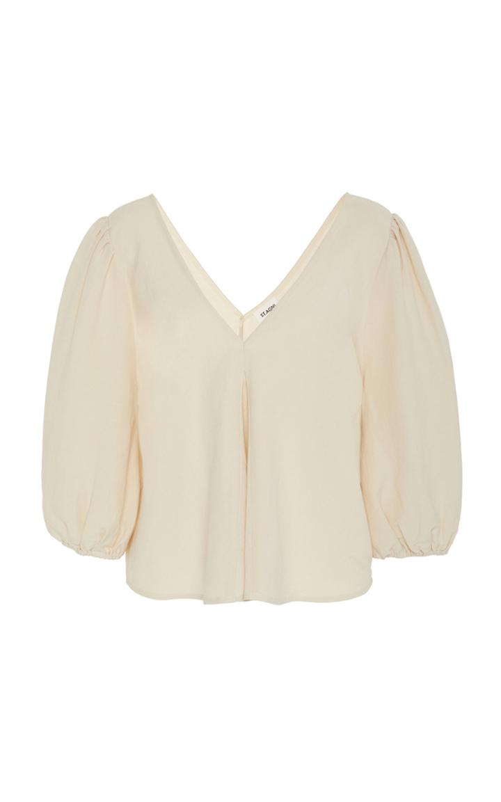 St. Agni Sunday Linen-blend Top Size: Xs