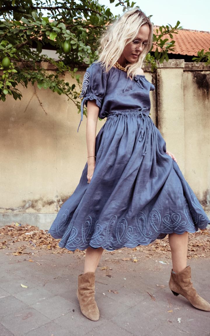 Moda Operandi Innika Choo Nev Erontym Midi Dress Size: 1