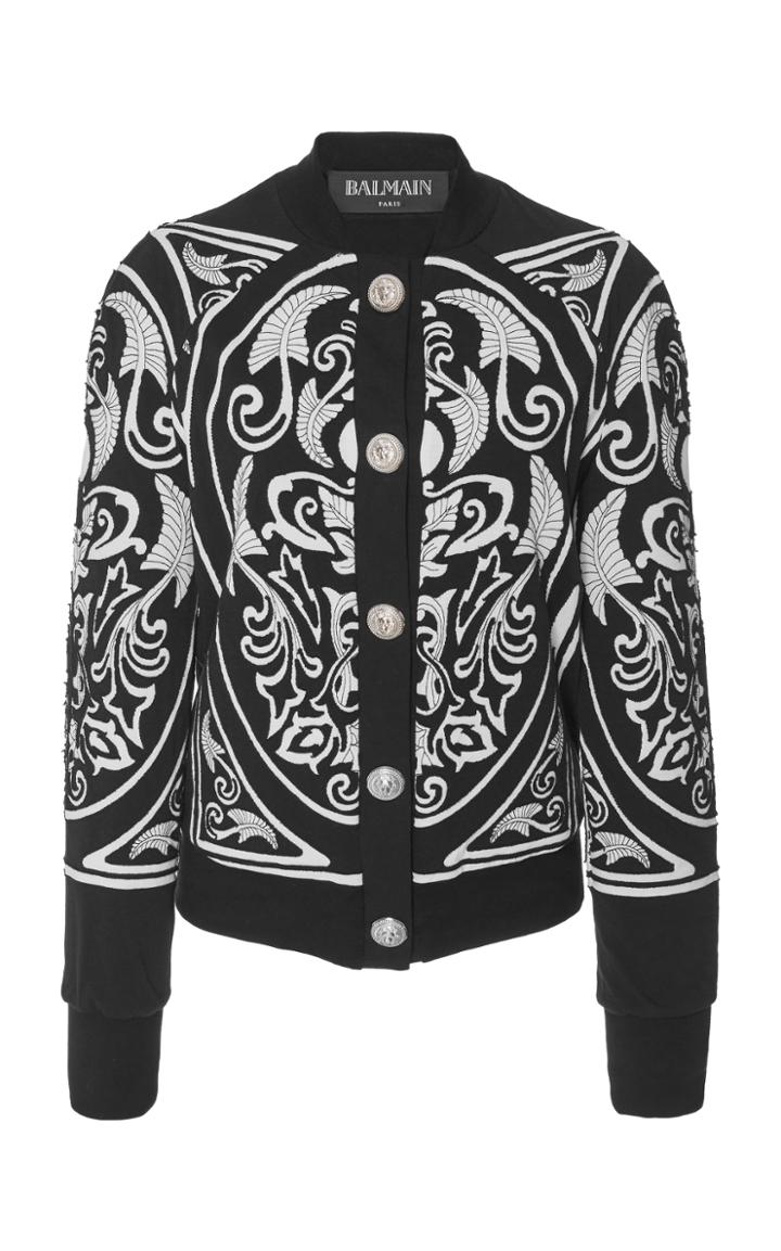 Balmain Printed Bomber Jacket