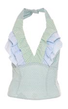 Luisa Beccaria Printed Halter Top