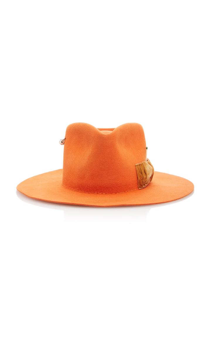 Nick Fouquet Dunbar Embellished Felt Fedora