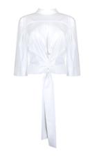 Moda Operandi Piece Of White Anthea Open-front Poplin Shirt