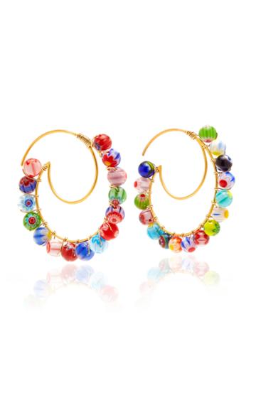 Beck Jewels Lune Hoops - Millefiori