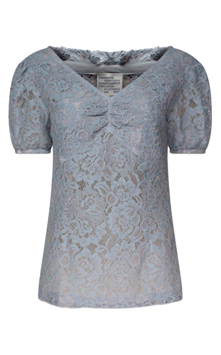 Baum Und Pferdgarten Madora Lace Cotton-blend Top
