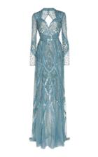 Zuhair Murad Long Sleeve Embroidered Dress