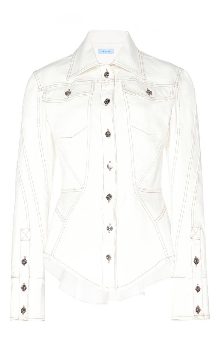 Mugler Spiral Denim Jacket