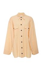 Victoria Beckham Stretch Check Pocket Shirt