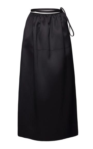 Moda Operandi Magda Butrym Silk-wool Midi Skirt