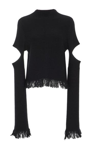 Zo Jordan Laplace Fringe Knit Top