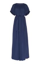 Martin Grant Gathered Bell Sleeve Dress