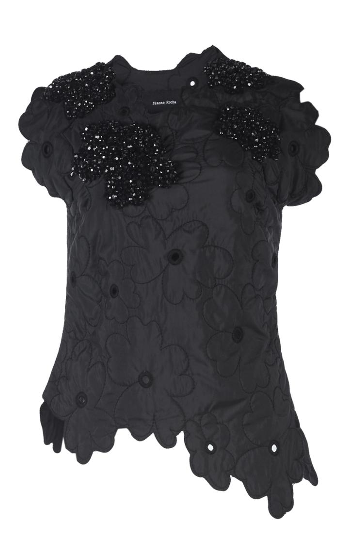 Simone Rocha Beaded Padded Flower Top