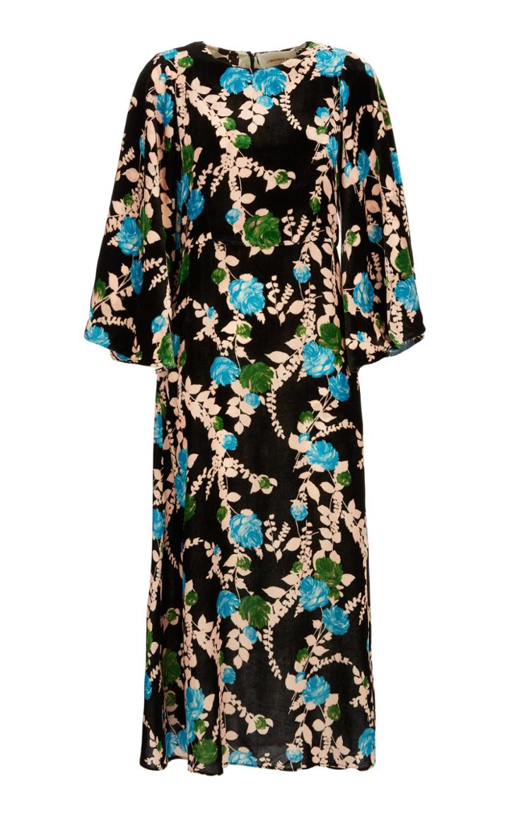 Moda Operandi La Doublej Sorella Bell-sleeve Satin Dress