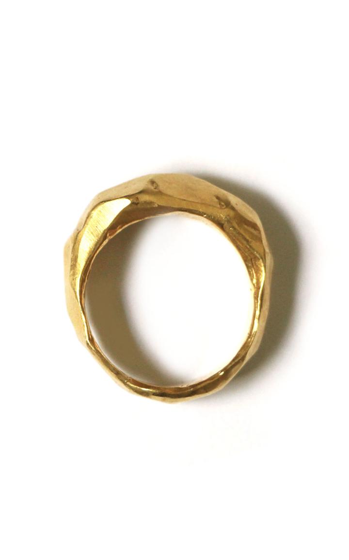 Moda Operandi Reggie Gold Plated Marble Ring