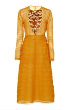 Bottega Veneta Tiered Silk Midi Dress