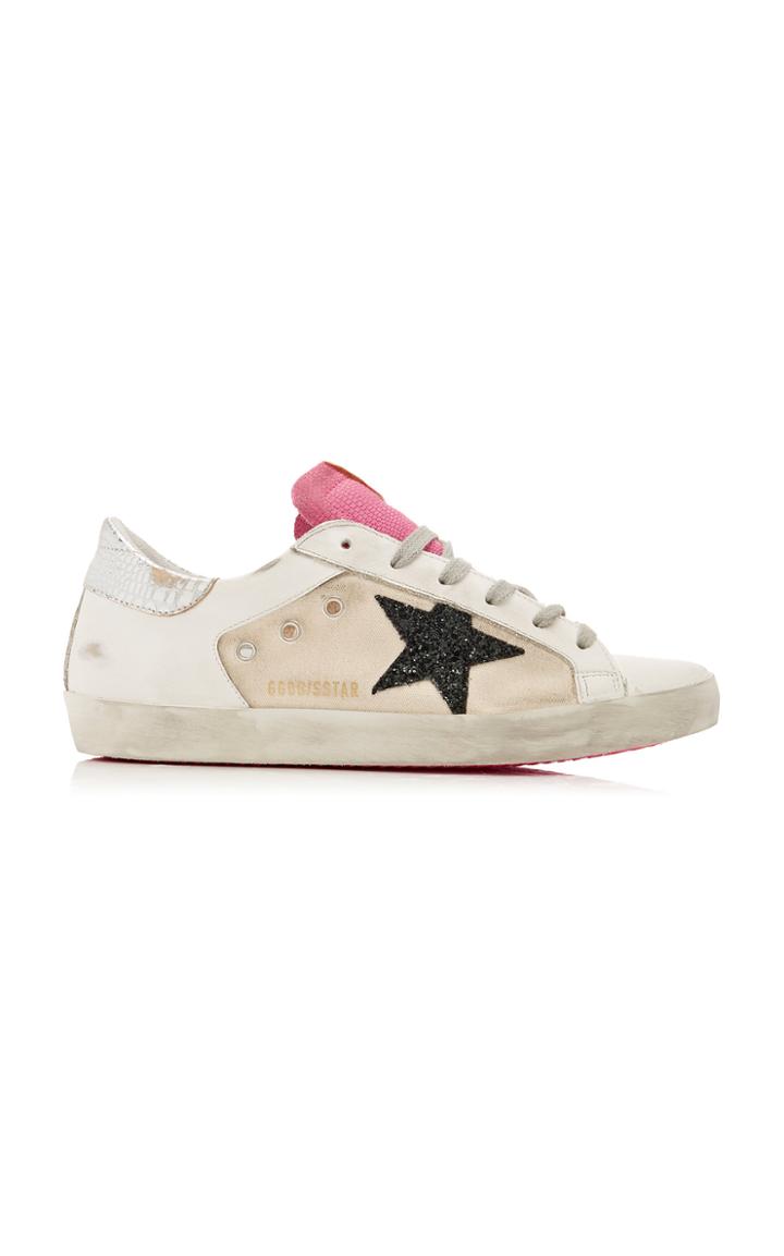 Golden Goose Superstar Leather-blend Sneakers