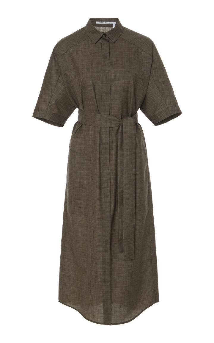 Agnona Belted Shirt Dress