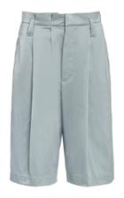 Brunello Cucinelli Pleated Sateen Bermuda Shorts