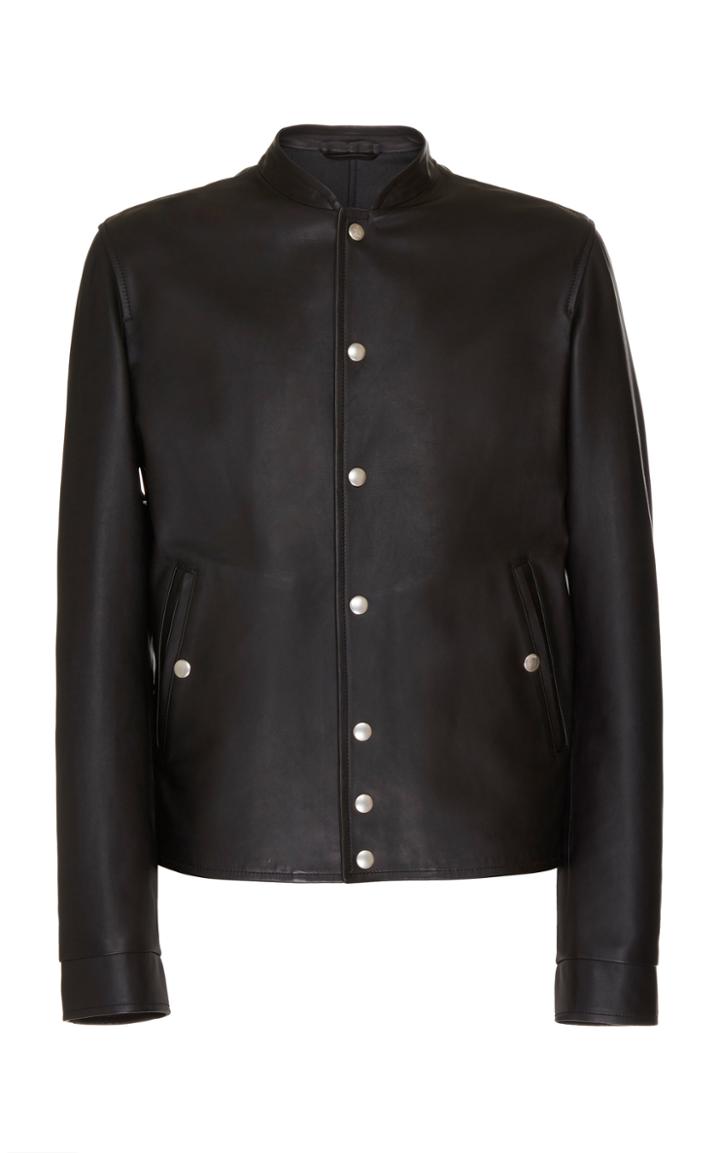 Lanvin Leather Bomber Jacket