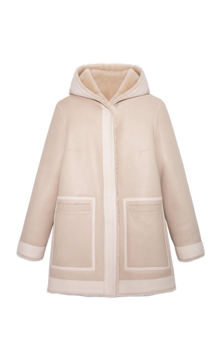 Moda Operandi Pologeorgis The Davie Hooded Shearling Rversible Coat