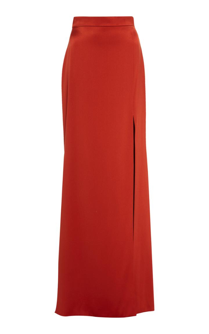 Christian Siriano High Slit Trumpet Skirt