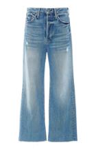 Grlfrnd Denim Bobbi Cropped Mid-rise Wide-leg Jeans