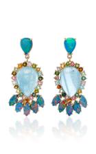 Eden Presley One-of-a-kind Raw Aquamarine And Boulder Opals Earrings