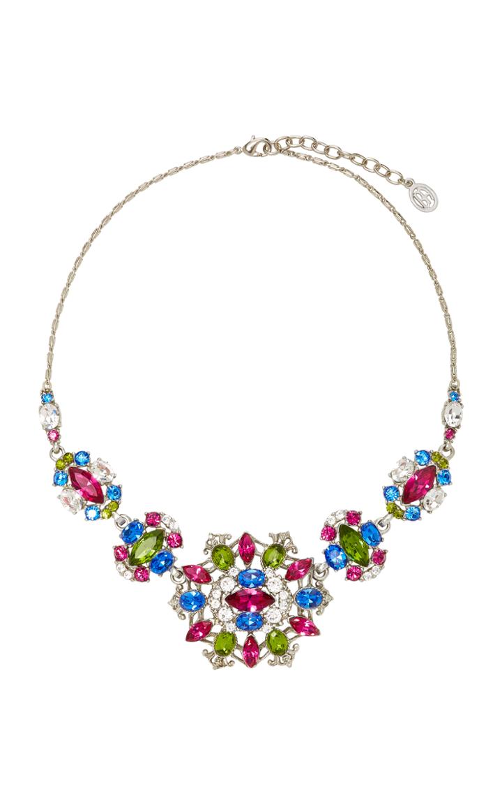Ben Amun Silver-tone Crystal Necklace