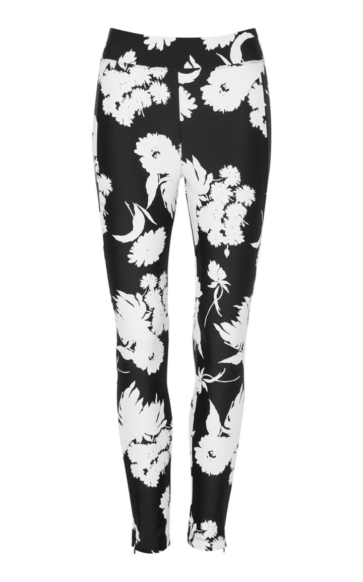 Ganni Alameda Floral-print Stretch-knit Skinny Pants