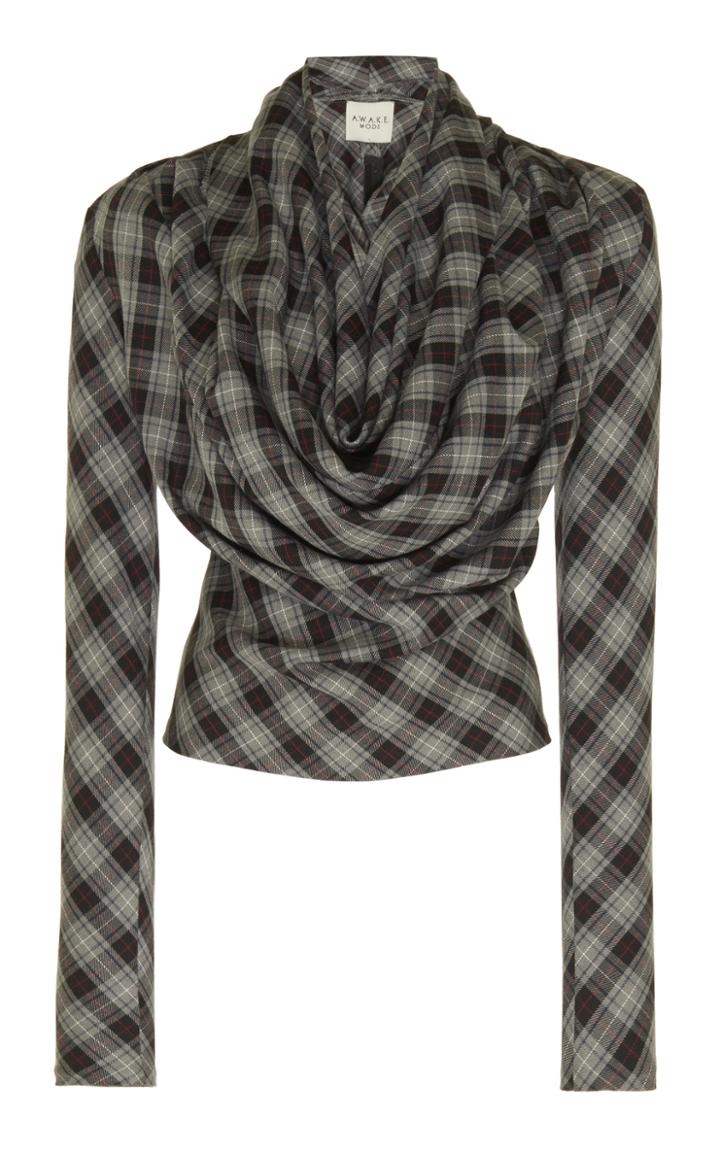 A.w.a.k.e. Cowl Neck Rollercoaster Top