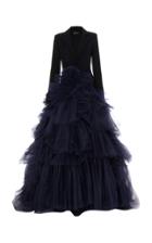 Christian Siriano Tuxedo Tulle Gown