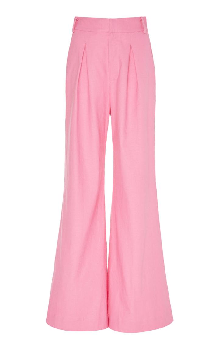 Moda Operandi Staud Bruco Linen-cotton Wide-leg Pants Size: 0