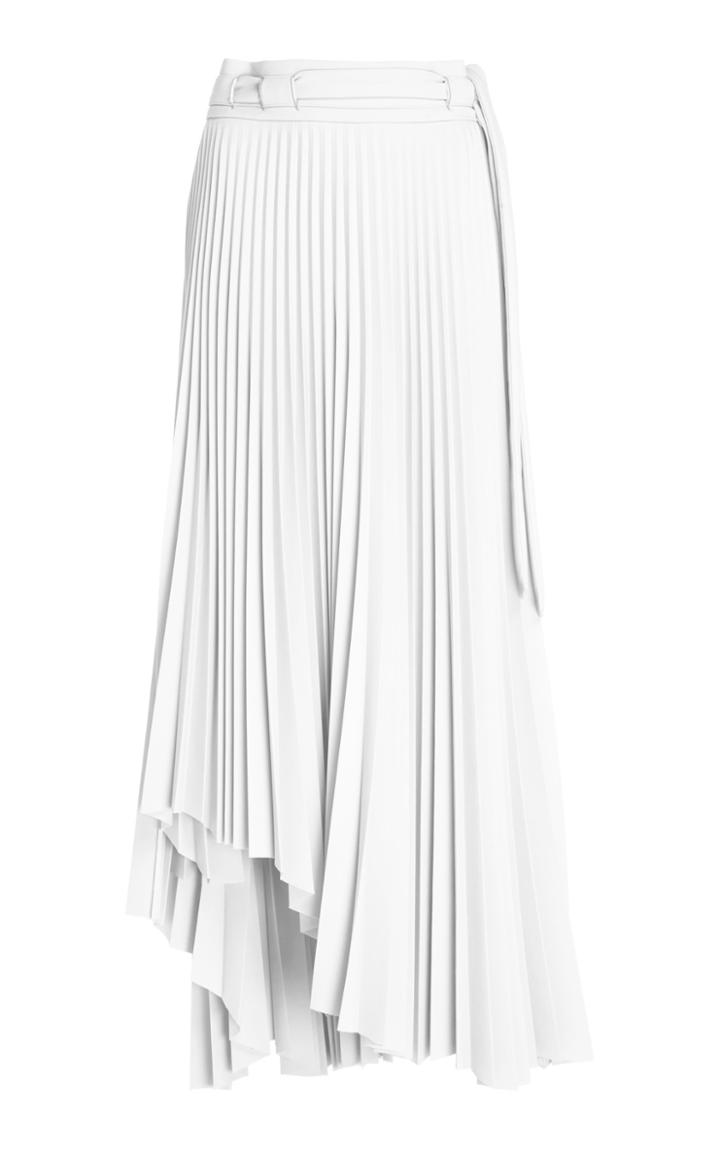 A.w.a.k.e. Pleated Asymmetric Midi Skirt Size: 40