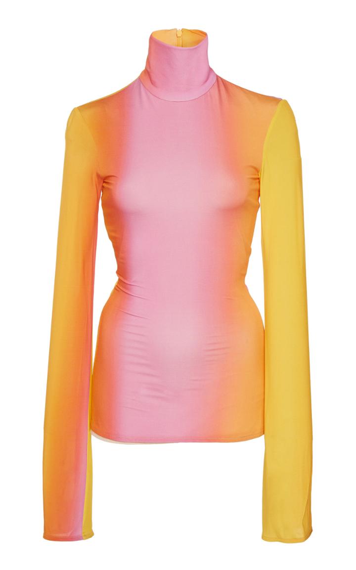 Ellery Brut High-necked Striped Jersey Top