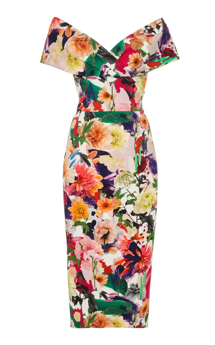 Cushnie Et Ochs Alba Floral Collage Dress