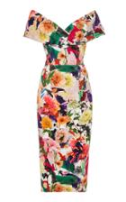 Cushnie Et Ochs Alba Floral Collage Dress