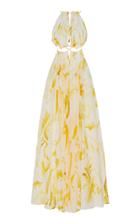 Moda Operandi Cult Gaia Thera Printed Cotton-silk Maxi Dress Size: Xs