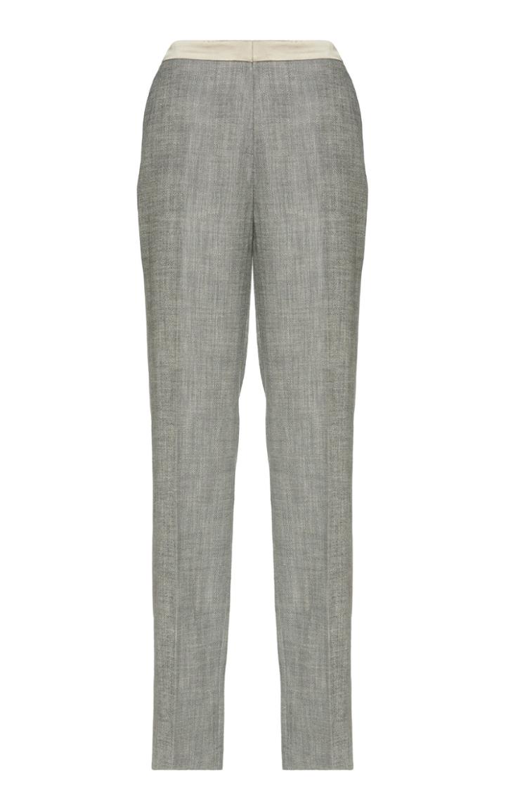 Fabiana Filippi Silk Trim Linen Trousers