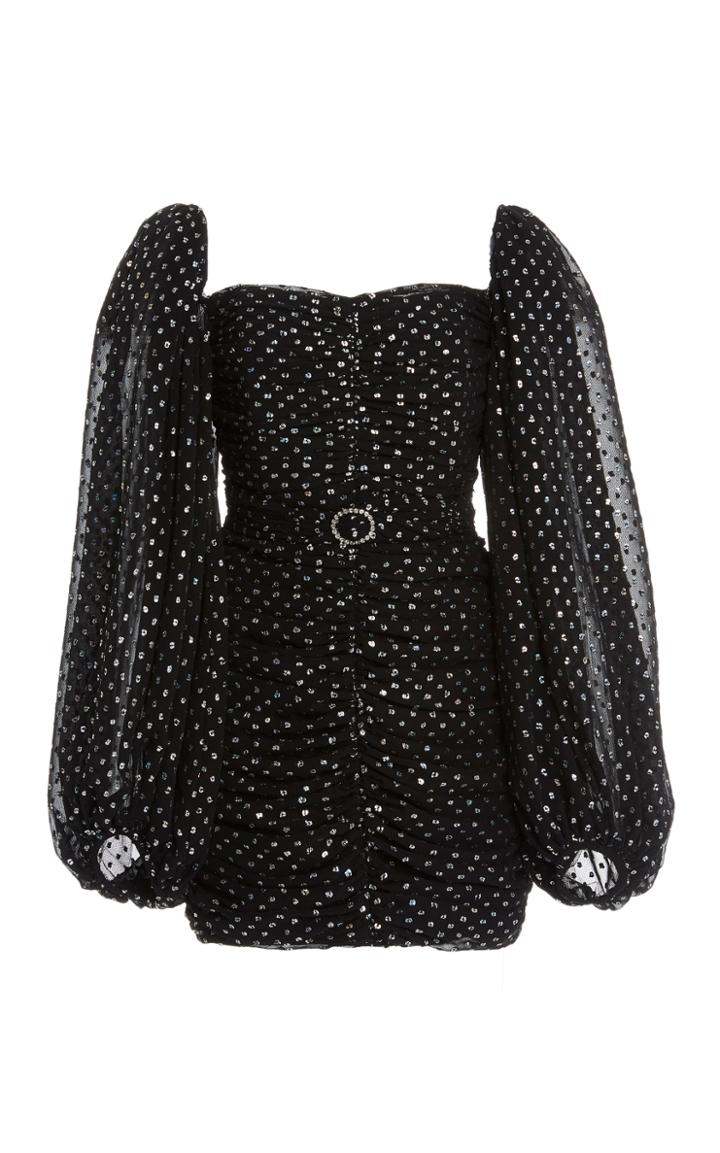 Moda Operandi Kalmanovich Dotted Fil Coup Chiffon Mini Dress