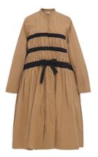 Moda Operandi Molly Goddard Louis Ribbon-detailed Cotton-blend Poplin Coat Size: 8