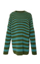 Alberta Ferretti Striped Sweater Dress