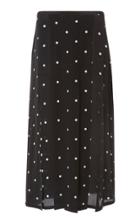 Rixo London Georgia Silk Pleated Skirt