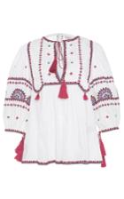Talitha Pink Embroidered Indian Peasant Top